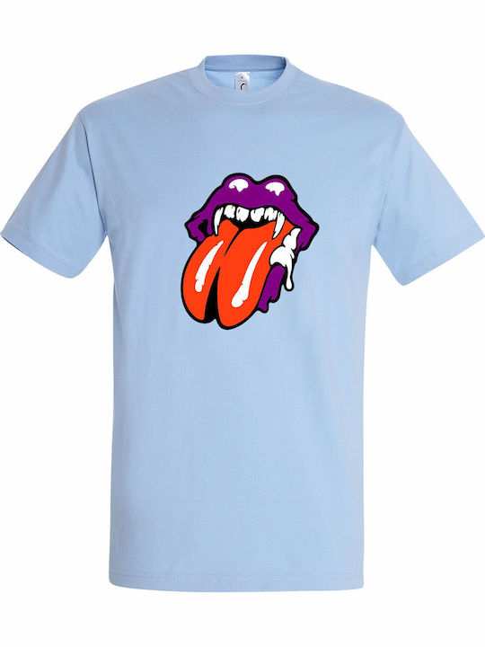 Unisex T-Shirt Rolling Stones Lips Horror Hallo...