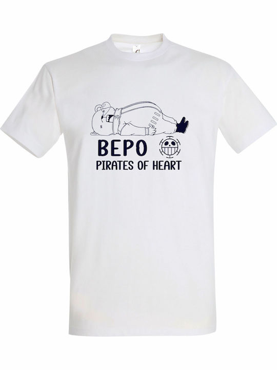 Unisex T-Shirt Bepo Pirates Heart Ein Stück Ani...