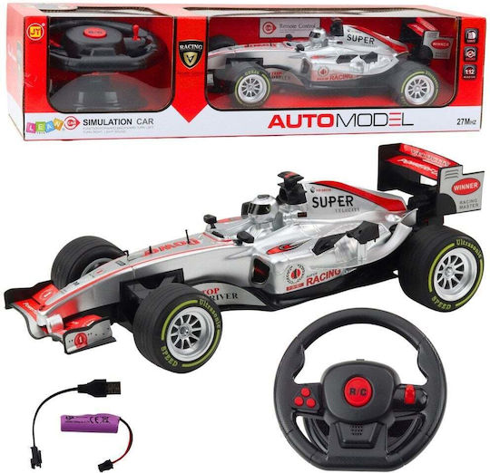 Lean Toys Remote Control Racing Радиоуправляемо Автомобил Сребрист