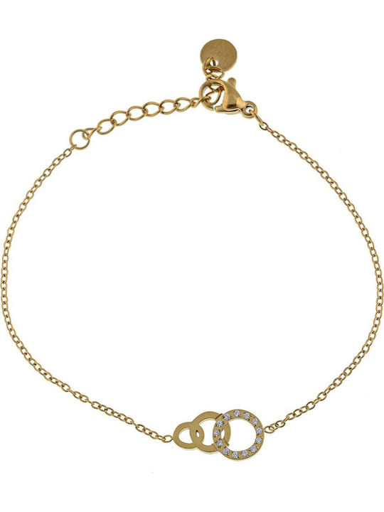 FantazyStores Women's Bracelet Handcuffs made of Steel Gold Plated