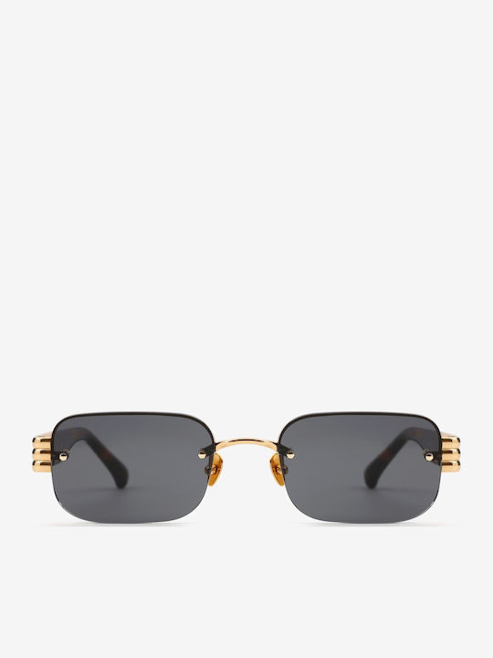 Projekt Produkt Sunglasses Brown with Metal Frame & Gray Lens