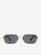 Projekt Produkt Unisex Sunglasses with Gold Tartaruga Metal Frame and Gray Lens 476427