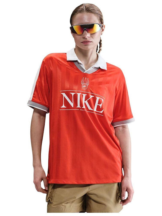 Damen Sport Oversized T-Shirt Rot