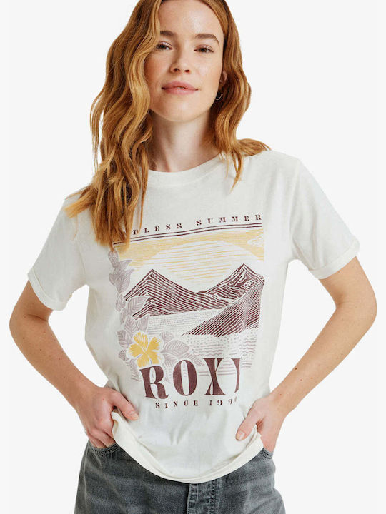 Roxy Oceanregular Poster Γυναικείο T-shirt Egret