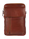 Leather Men's Bag Shoulder / Crossbody Tabac Brown