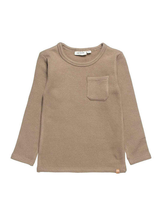 Kinderhemd Langarm Beige
