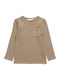 Kinderhemd Langarm Beige