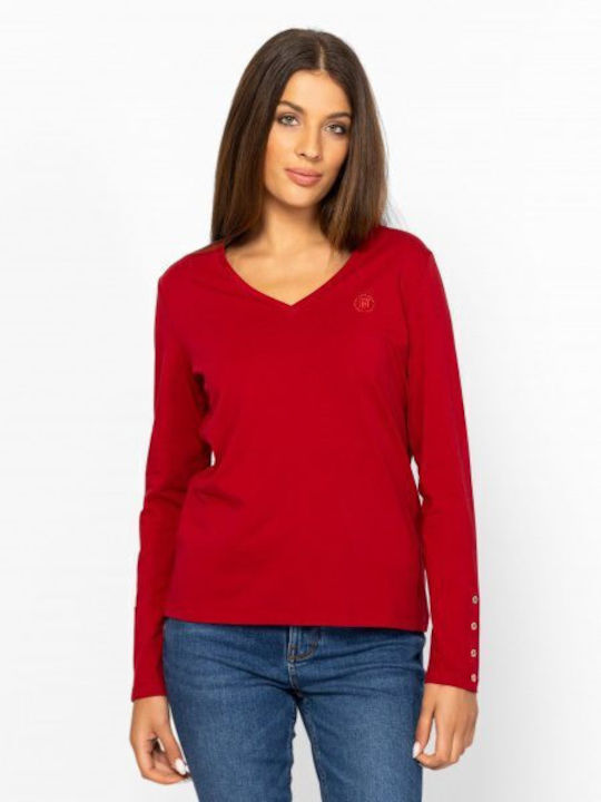 Heavy Tools Women's Blouse Cotton Long Sleeve w...