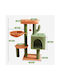 Animal Scratching Post Cat Trees Green 43x33x87cm