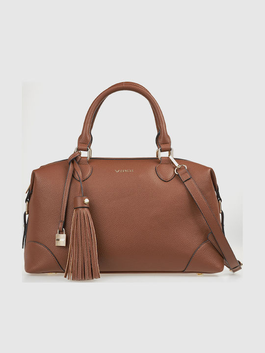 Verde Verde Damenhandtasche Schulter Braun