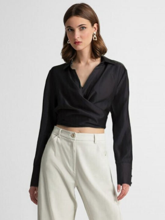 Women's Long Sleeve Shirt Black