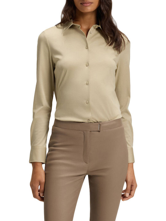 Boss Women's Long Sleeve Shirt Light Beige