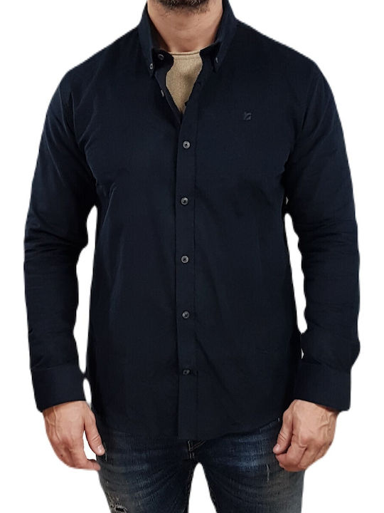 Rebase Long-sleeved Corduroy Shirt Navy, Indigo