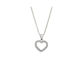 Senza Necklace with design Heart from Gold Plated Silver with Zircon