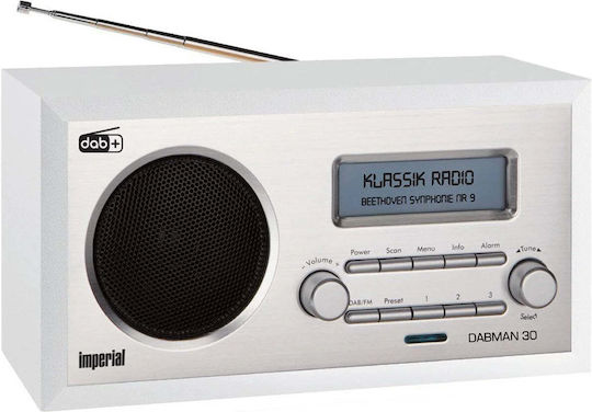 Imperial AV Dabman 30 Retro Επιτραπέζιο Ραδιόφωνο DAB+ Λευκό