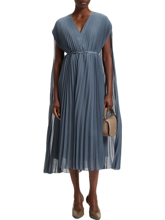 Midi Dress for Wedding and Christening Blue