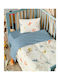 Kentia Duvet Crib Cotton Poldo White 100x140cm