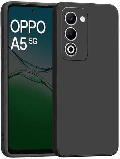 Oppo A5 A5 5g Back Cover Silicone Black (Oppo A5, Oppo A5 5G)