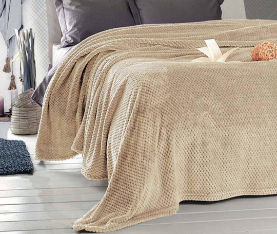 Popcorn Υπέρδιπλη 220x240εκ. Εκρού Popcorn Υπέρδιπλη 220x240εκ. Εκρού