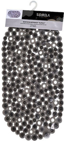 Sidirela Coral Bathtub Non-slip with Suction Cups Black