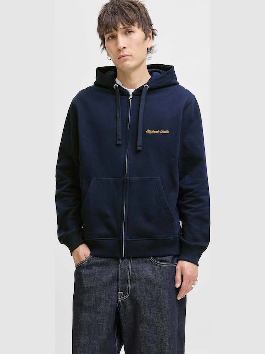 Jack & Jones Sweat Ζακέτα με Κουκούλα Blue