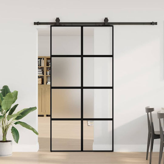 Vidaxl Sliding Door Set Material Black 102.5x205 Cm