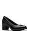 Leder Pumps Schwarz