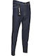 Men's Elastic Jeans Pants with Regular Fit Blue