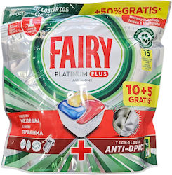 Fairy Platinum Plus All In One 15 Κάψουλες Πλυν...