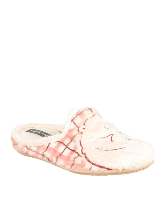 Yfantidis Winter Women's Slippers Pink