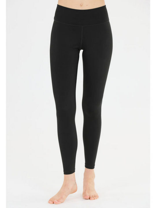 Training Damen Gekürztes Leggings Schwarz