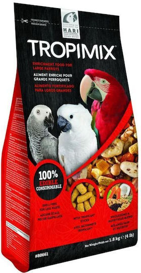 High Quality Food Mix For Parrots Hagen Large Parrot Tropimix 1800g