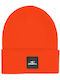 Beanie Unisex Σκούφος Πλεκτός σε Πορτοκαλί χρώμα