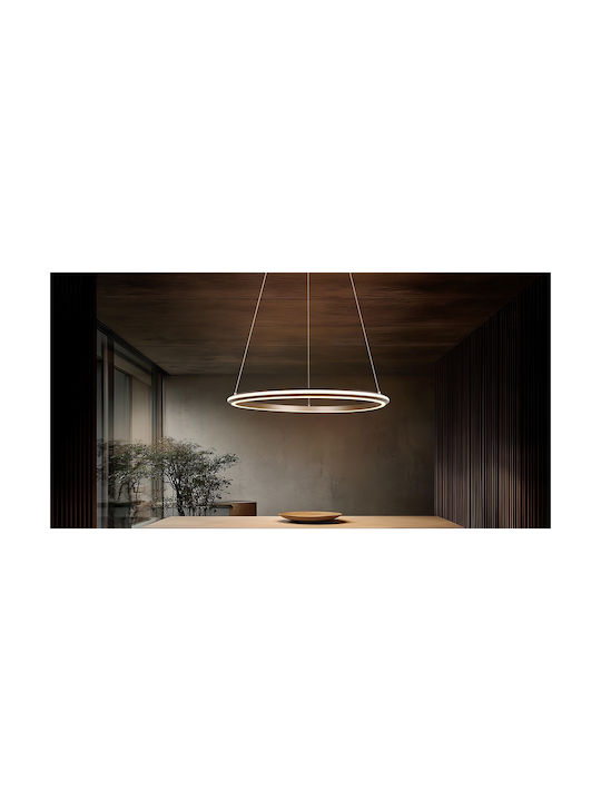 Trio Lighting Amador Κρεμαστό Φωτιστικό Καφέ