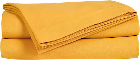 Das Home Super-Doppel 160x200+35cm mit Gummizug Best Gelb