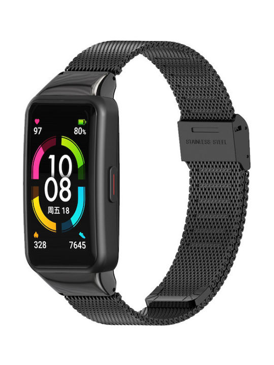 Λουρακι Milanese Κουμπωμα Honor Band 6 Μαυρο