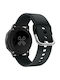 Silicone Strap Galaxy Watch Gear S2 Classic Gear Sport Galaxy Watch Active 2 Fits All 20mm Black OEM