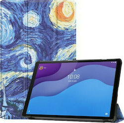 Δερμάτινη Θήκη Βιβλίο Tri-fold Βάση Στήριξης Lenovo Tab M10 Hd Gen 2 Tb-x306f Tb-x306x Έναστρη Νύχτα
