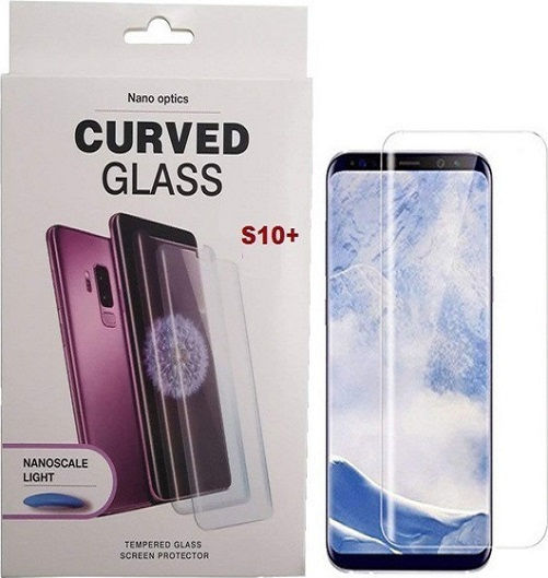 Γυαλί Προστασίας Curved Uv Liquid Full Glue Tempered Glass & Uv Led Lamp Samsung Galaxy S10 Plus