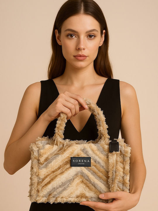 Sorena Handmade Bohina Geantă de damă De mână Bej