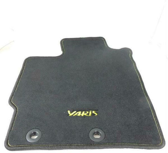 Toyota Genuine Set 4 Car Mats Textile Pa 800gr Lime Green Yaris Hybrid 17'-19' Driver Front Passenger 2 Rear