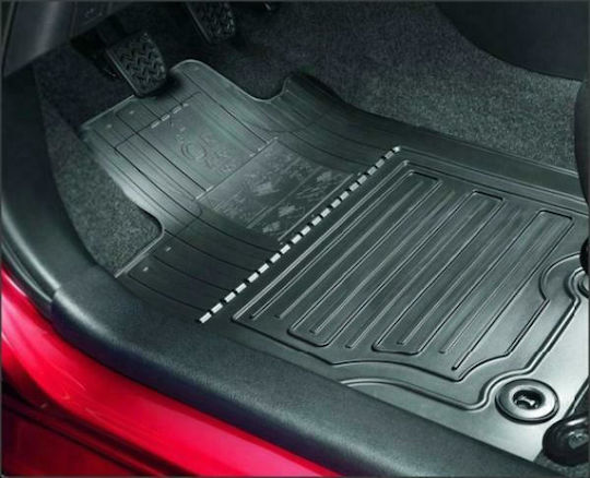 Toyota Genuine Rubber Car Mats Full Set Toyota Yaris 11'-19' Non-Hybrid Includes 2 Front 1 Rear Mats