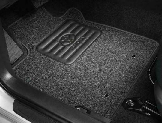 Toyota Genuine 4 Fabric Car Mats Needle Felt Anthracite Set Auris 2006-2008 650g Driver Passenger 2 Rear
