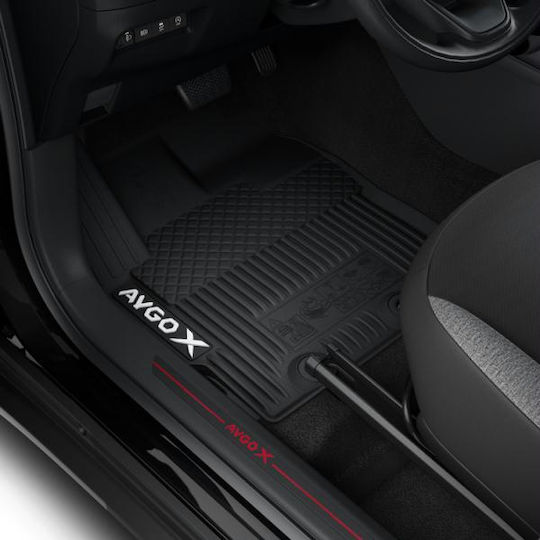 Toyota Genuine 4 Rubber Car Mats Set Toyota Aygo X 22 Includes 2 Front 2 Rear