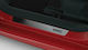 Toyota Genuine 2 Pieces Aluminum Door Sill Protectors Yaris 20 Silver & Black Front