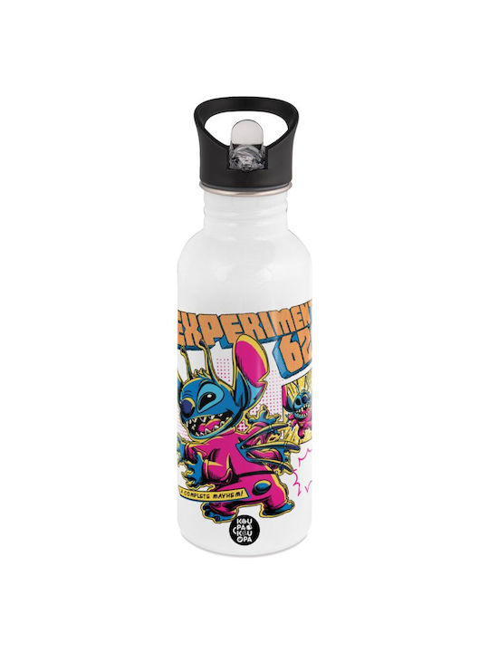 Koupakoupa Stitch Experiment 626 Water Bottle Stainless Steel 592ml White