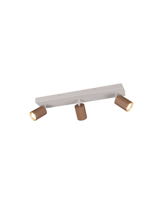 Trio Lighting Soka Σποτ σε Καφέ Χρώμα