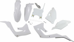 Cycra Σετ Πλαστικά 1cyc-9425-42 5 Piece Kawasaki Kx 450 21-23 Kawasaki Kx 250 X 21-23 Kawasaki Kx 250 21-23 Kawasaki Kx 450 X 21-23 Λευκό