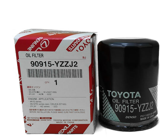 Toyota Γνήσιο Φίλτρο Λαδιού Avensis Carina Corolla Rav4 Hiace Dyna 87'-16' 90915yzzj2