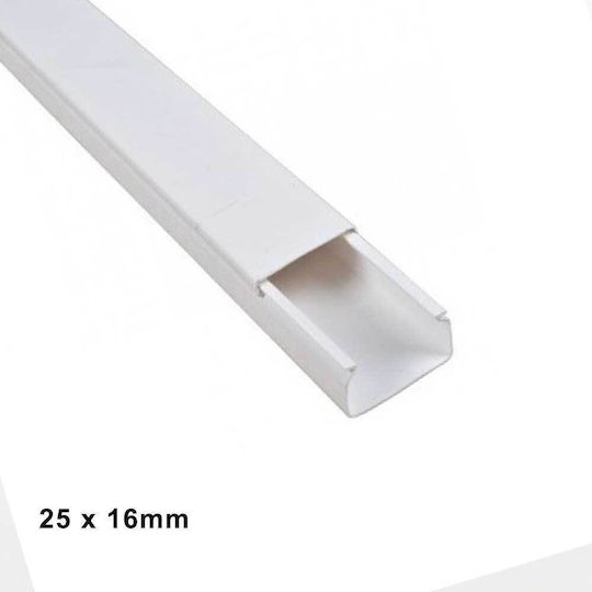 Canal Simplu 25x16mm Un Compartiment Bară 2m